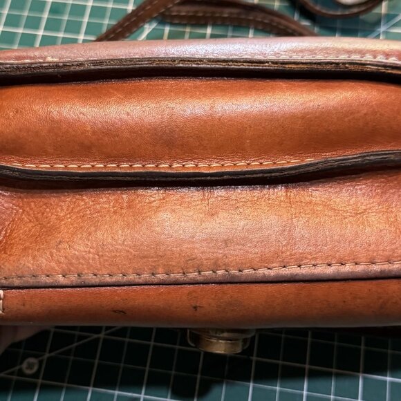 Patricia Nash Bianco Crossbody Organizer Clutch Brown Leather Shoulder Bag - Picture 3 of 13